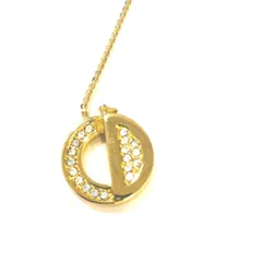 Christian Dior　クリスチャンディオール　サークルロゴ　ゴールド　ネックレス　：B3224