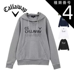 種類4：ネイビー(1120)/LL キャロウェイ レディース ゴルフウェア ダンボール スウェット プルオーバー パーカー C24117203 S-LL 