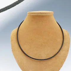 レザーネックレス 編み込み 革ヒモ【チョーカー・アクセサリーパーツ】