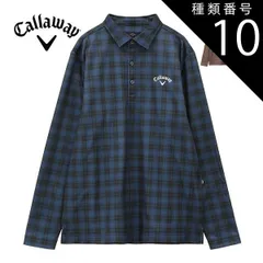 種類10：ブラウン(1050)/M キャロウェイ タータンチェック柄プリント 裏起毛 長袖 ポロシャツ ゴルフウェア メンズ M-3L C24233114 