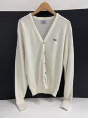 IZOD LACOSTE　80’s　カーディガン　糸巻タグ　青ワニ　ヴィンテージ【M128-20251116-06KS】