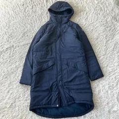 アンダーアーマー ベンチコート ロングジャケット 中綿ジャケット 古着  ネイビー 4084