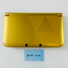 ◇KM109 ニンテンドー Nintendo 3DSLL ゼルダの伝説 神々のトライフォース2仕様 特別仕様 限定版 本体のみ ゴールド／ブラック タッチペン付き 携帯型ゲーム機 任天堂