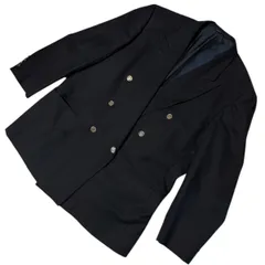 ChristianDior ディオール テーラードジャケット ダブル 金釦 ネイビー ウール100%