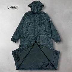 アンブロ UMBRO ベンチコート 中綿入り ロングコート ロングパテッドコート レディース 防寒着 フード着脱式 ブラック L