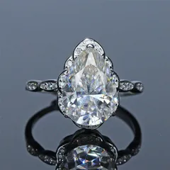  〔R468〕5ct モアサナイト sv925 リング フリーサイズ 指輪 moissanite