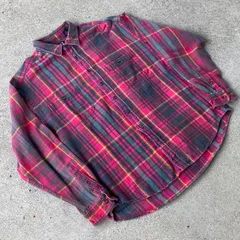 90's GAP check heavy flannel shirts. 古着　OLD GAP チェックネルシャツ　ヘビネル　レッド×ブラック　赤　XL オールドギャップ