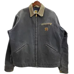 カーハート Carhartt 00's デトロイトジャケット 裏地チェック USA製 ジャケット ブラック XLサイズ 201MT-4755 VB
