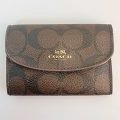 コーチ キーケース ブラウン ピンク F52852 PVC FY96