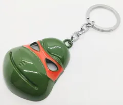 ミュータント・タートルズ　イエロー　キーリング　キーホルダー　アクセサリー　アメリカン雑貨