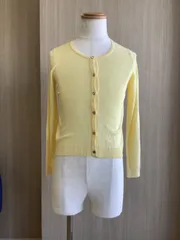 INGNI イング　梨地カットコンパクト　カーディガン　Mサイズ　イエロー　状態良好