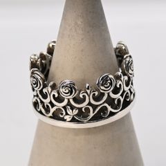 研磨済】 GUCCI × Adidas シルバー リング 8.5号 Ag925 指輪 グッチ