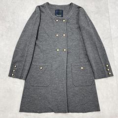 HETREGO エトレゴ ダウンコート フォックスファー ウール ネイビー