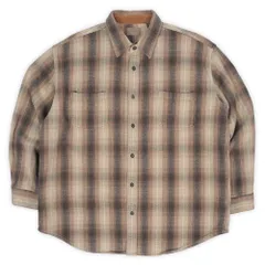 希少好配色90s オンブレチェック ST JOHN'S BAY ヘビーネルシャツ 希少好配色90s オンブレチェック ST JOHN'S BAY ヘビーネルシャツ