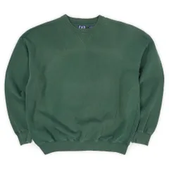 オールドギャップ OLD GAP 90s 90年代 前V ブランクスウェット 旧タグ 無地 USA ヴィンテージ アメリカ 古着 メンズ スウェットシャツ トレーナー グリーン 緑 M【中古】