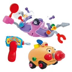 セガフェイブ(SEGA FAVE) アンパンマン くみたてDIY たっぷりあそべる! ノーズパンチ! ねじねじアンパンマンごう と バラバラクラッシュ! ねじねじバイキンUFO Superセット [アンパンマンごうとバイキンUFO Superセット]