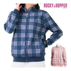 ロッキー＆ホッパー タータンチェック フルジップ ボンディング ブルゾン ゴルフウェア レディース RH-3429WL M-L