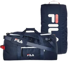 [フィラ] ボストンバッグ リュック 大容量 50L 3WAY 旅行バッグ ショルダーバッグ スポーツバッグ 2タイプロゴ 筆記体 正規体 ベルト取り外し可能 大型収納 0.63kg fm2276-fm2334 トリコロー [トリコロール2(正規ビックロゴ)]