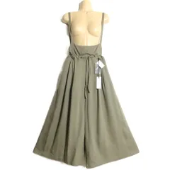 【新品】ニコアンド★サロペット サス付きパンツ サロペット 大きいサイズL カーキ系 無地 z16299