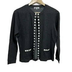 新品未使用　ピッコーネ　カーディガン 38 ブラック・ホワイト46000円 スタジオピッコーネ カーデ - 30代・40代・50代・60代の婦人服通販