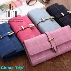 財布 ウォレット ロング 長財布 チェック カラバリ 多機能 柄 レディース 韓国ファッション きれいめ おしゃれ カード収納 高見え かわいい
