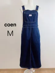 coen SMITH スミス ジャンパースカート デニム サロペットスカート デニムサロペット インディゴ ジャンスカ ジャンパースカート ロング丈 ワンピース カジュアル レディース M