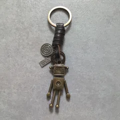 キーホルダー　レザー　キーリング　古着　ストリート　アメカジ　 ロック　ポップ