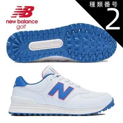 種類2：ホワイト/ブルー(P3)/23.5cm ニューバランス 574 v3 SL スパイクレスモデル ゴルフシューズ カラー：ホワイト/ブルー UGS574P3 