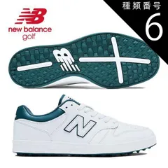 種類6：ホワイト/グリーン(PA)/25.5cm ニューバランス 480 v1 SL スパイクレスモデル ゴルフシューズ カラー：ホワイト/グリーン UGC480PA 