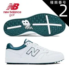 種類2：ホワイト/グリーン(PA)/23.5cm ニューバランス 480 v1 SL スパイクレスモデル ゴルフシューズ カラー：ホワイト/グリーン UGC480PA 