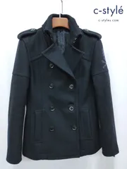 ロエン　Roen ウールピーコート スカル ブラック　美品 2025年最新】Roen ピーコート・ウールコートの人気アイテム - メルカリ