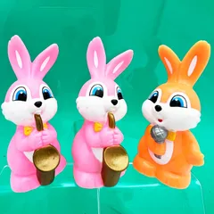 【非売品・レトロ】エスエス製薬 ピョンちゃん人形 マスコット 3体セット 昭和レトロ ノベルティのサムネイル