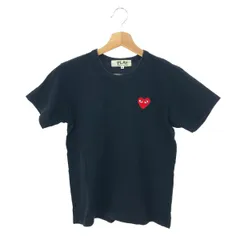 PLAY COMMEdesGARCONS プレイコムデギャルソン 半袖カットソー サイズ:M ハートロゴ/Tシャツ    ブラック レディース / 241005007071