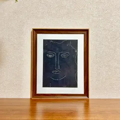 新品☆額縁付アートポスター☆Rob Delamater（ロブ・デラメーター）☆版画☆抽象画☆デザイン☆MOON☆562