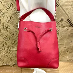 フルラ コスタンザ ショルダー ハンド バッグ 巾着 赤 FX260