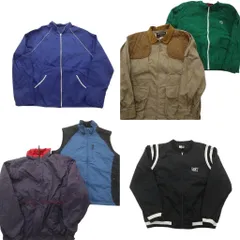 古着卸 まとめ売り ジャケット MIX 6枚セット (メンズ XL ) ハンティングジャケット ベスト スタジャン型 ブルゾン 中古 古着 NC6614