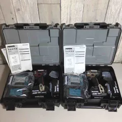 【未使用品】 限定色 マキタ makita コードレス インパクトドライバー TD173DGXAB TD173DGXAR 2台 フルセット インパクト ブラウン 茶 レッド 赤 純正 充電式 【戸田店】