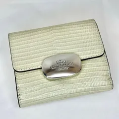Coach コーチ 二つ折り財布 シンプル おしゃれ リザード エンボス