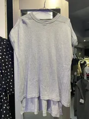 グレー オーバーニット ノースリーブ