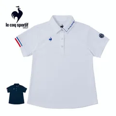 ルコックスポルティフ ゴルフ レディース ウェア サンスクリーン Aライン シルエット 半袖 ポロシャツ QGWXJA00 M-LL 