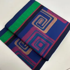名古屋帯 幾何学模様 織り出し 正絹 着物 MA-1256