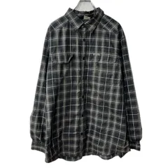 Columbia 長袖 チェックシャツ XL ブラック グレー 裏ボア 胸ポケット 長袖シャツ トップス 秋物 a711-5938