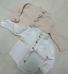 (2個 まとめ) ドール 前 アオスタ リネン シャツ 男の子 シャツ アオスタ 男の子