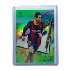 TOPPS サッカーカード FINEST LIONEL MESSI BARCELONA /99 #100 送料無料 中古 IT2