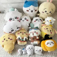 ちいかわ ぬいぐるみ 16点セット エニマイくじ未開封 大量まとめ売り タグあり多数  うさぎ ハチワレ モモンガ   グッズ 160