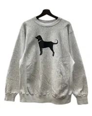 ザブラックドッグ The Black Dog 90s CREWNECK SWEATSHIRT クルーネック スウェットシャツ ブラックドッグ USA製 ヴィンテージ トレーナー 裏起毛 灰 スウェット プリント グレー Lサイズ 104MT-2215
