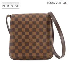 未使用 展示品 ルイ ヴィトン LOUIS VUITTON ダミエ ミュゼット サルサ ロング ショルダー バッグ エベヌ N51300 ゴールド 金具 90301454