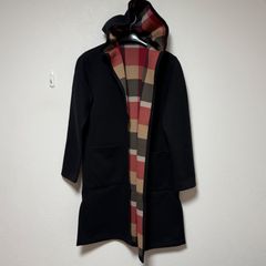 hazama ハザマ 迷宮入りのニットガウン フード付ロングコート ユニ 