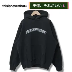 ディスイズネバーザット ネバザ パーカー 古着 ロゴ 刺繍 M 黒 17901 2026年最新】thisisneverthat タイプ：プルオーバー メンズ パーカーの