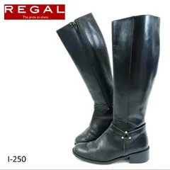 5千円均一‼️REGAL リーガル  ロングブーツ　ベルト 太ヒール 22cm 高級レザー